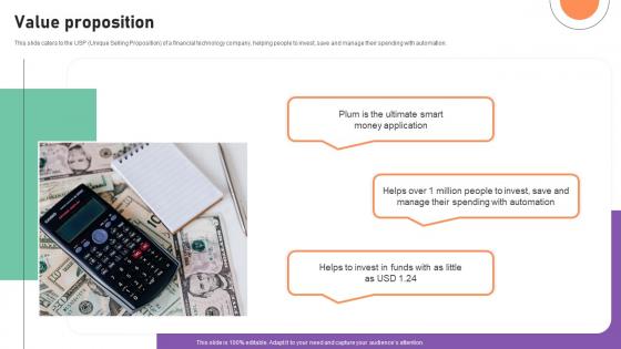 Value Proposition Financial Management Software Capital Raising Deck Pictures Pdf