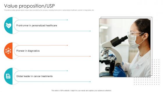 Value Proposition USP Health Sciences Company Investor Funding Ppt Example Value Proposition USP Health Sciences Company Investor Funding Ppt Example
