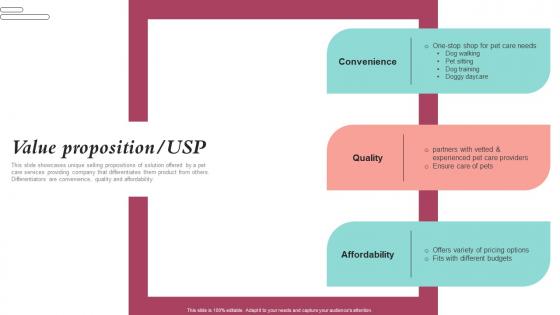 Value Proposition USP Pet Care Company Investor Funding Elevator Pitch Deck Slides Pdf Value Proposition USP Pet Care Company Investor Funding Elevator Pitch Deck Slides Pdf