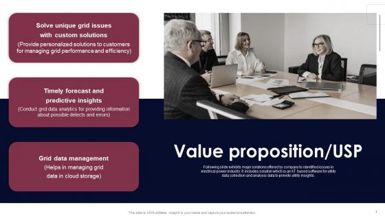 Value Proposition Usp Smart Grid Analytics Investor Fund Raising Introduction PDF Value Proposition Usp Smart Grid Analytics Investor Fund Raising Introduction PDF