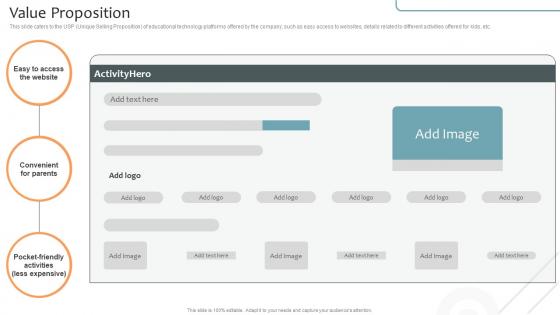 Value Proposition Virtual Learning Environments VLE Investor Funding Elevator Pitch Deck