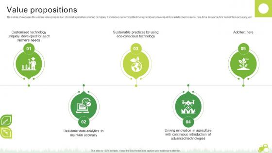 Value Propositions Agro Innovation Startup Go To Market Strategy GTM SS V Value Propositions Agro Innovation Startup Go To Market Strategy GTM SS V