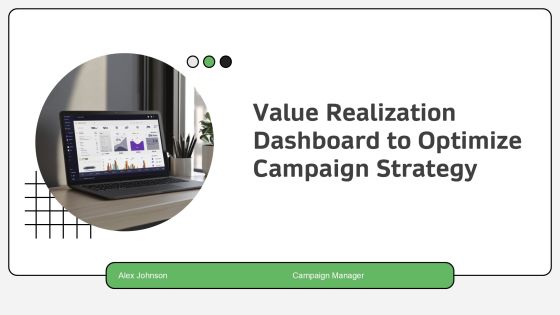 Value Realization Dashboard To Optimize Campaign Strategy PPT Structure AT