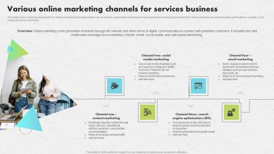 Various Online Marketing Channels Developing An Impactful SEO Marketing Plan Portrait Pdf