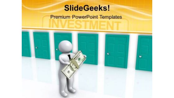 Various Options For Investment PowerPoint Templates Ppt Backgrounds For Slides 0813