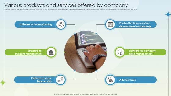 Various Products And Services Offered By Company Business Growth Ppt Sample Various Products And Services Offered By Company Business Growth Ppt Sample