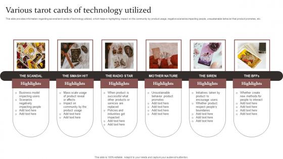 Various Tarot Cards Of Responsible Technology Governance Manual Brochure Pdf Various Tarot Cards Of Responsible Technology Governance Manual Brochure Pdf
