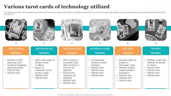 Various Tarot Cards Of Technology Utilized Guide For Ethical Technology Guidelines Pdf