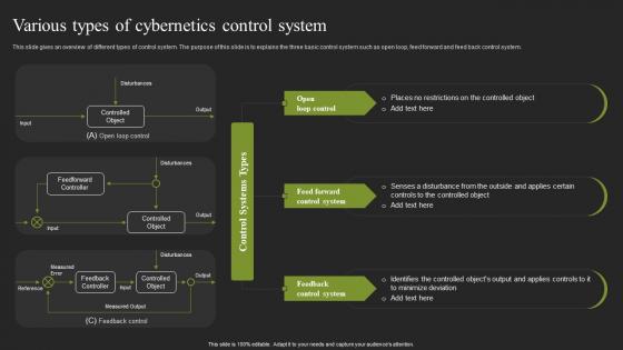 Various Types Of Cybernetics Control System Cybernetic Systems Guidelines Pdf