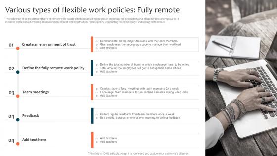Various Types Of Flexible Work Policies Fully Remote Optimizing Staff Retention Rate Microsoft Pdf Various Types Of Flexible Work Policies Fully Remote Optimizing Staff Retention Rate Microsoft Pdf