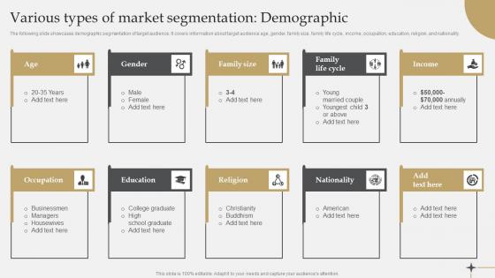 Various Types Of Market Segmentation Demographic IT Industry Market Research Guidelines Pdf