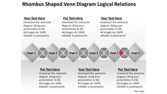 Venn Diagram Logical Relations Ppt 15 Business Plan Executive Summary Template PowerPoint Slides