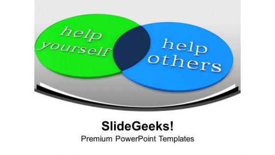 Venn Diagram Of Help Circle Charts PowerPoint Templates Ppt Backgrounds For Slides 1112