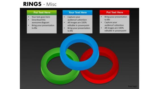 Venn Diagram With Rings PowerPoint Templates And Editable Ppt Slides