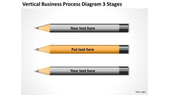 Vertical Business Process Diagram 3 Stages Ppt Planning PowerPoint Slides