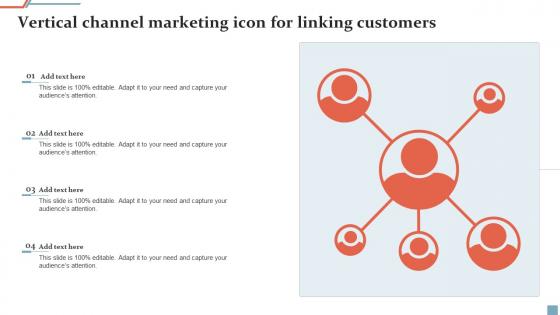 Vertical Channel Marketing Icon For Linking Customers Ppt Styles Slide Pdf