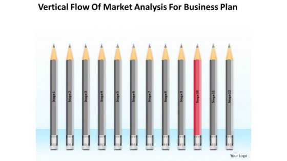 Vertical Flow Of Market Analysis For Business Plan Ppt 10 Sales PowerPoint Templates