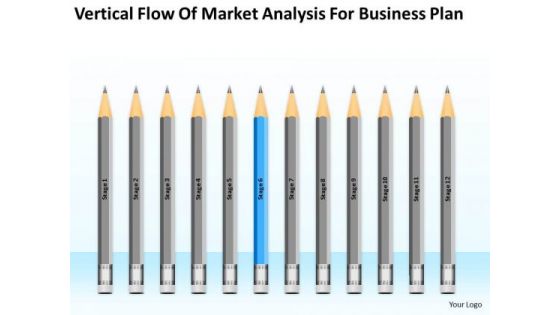 Vertical Flow Of Market Analysis For Business Plan Ppt 6 Write PowerPoint Slides