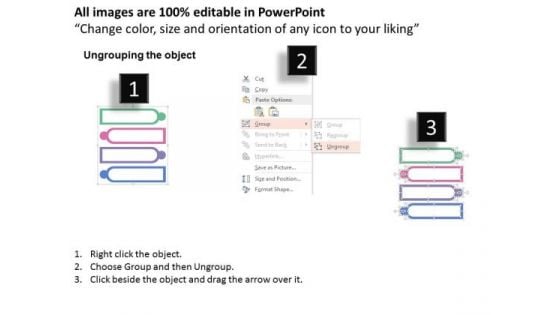 Vertical Layout Of Four Steps PowerPoint Templates