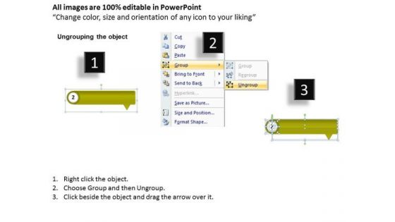 Vertical Representation 4 Steps Vision Flowchart PowerPoint Templates