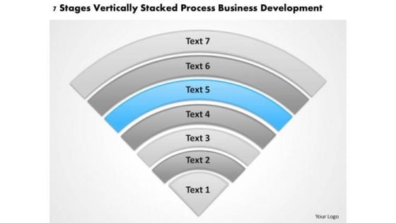 Vertically Stacked Process Business Deveopment Plan Builder PowerPoint Slides