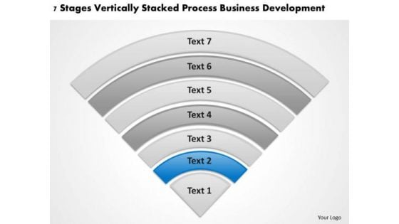 Vertically Stacked Process Business Deveopment Small Planning PowerPoint Slides