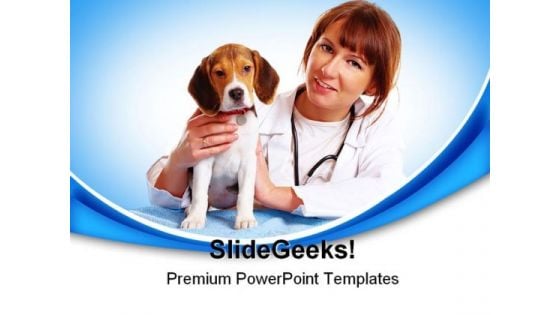 Veterinary Checkup Medical PowerPoint Backgrounds And Templates 1210