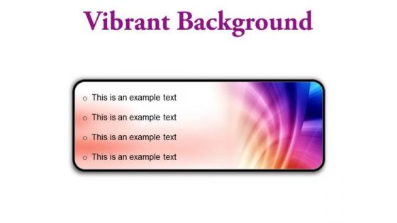 Vibrant Background Abstract PowerPoint Presentation Slides R