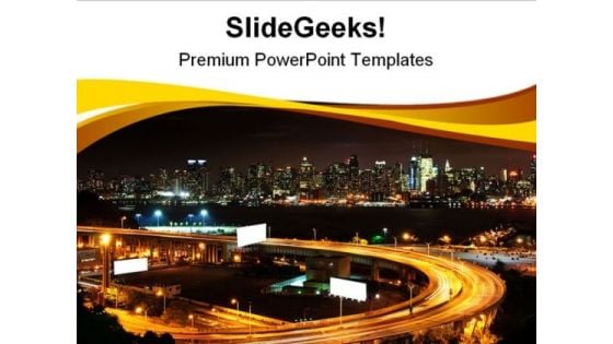 Vibrant Night Time Travel PowerPoint Themes And PowerPoint Slides 0711