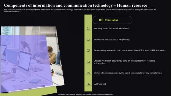 Video Conferencing In Corporate Components Of Information Icons Pdf