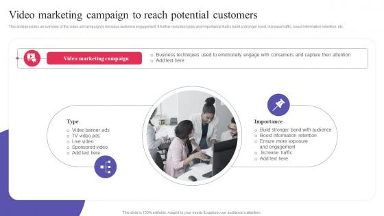 Video Marketing Campaign To Reach Potential Digital Promotional Campaign Brochure Pdf Video Marketing Campaign To Reach Potential Digital Promotional Campaign Brochure Pdf
