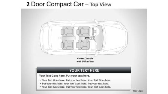 Vintage Road 2 Door Blue Car Top PowerPoint Slides And Ppt Diagram Templates