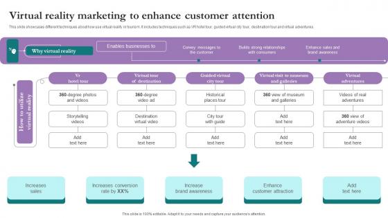 Virtual Reality Marketing Comprehensive Marketing Guide For Tourism Industry Brochure Pdf