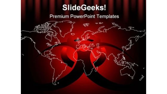 Virus Danger Globe PowerPoint Themes And PowerPoint Slides 0211