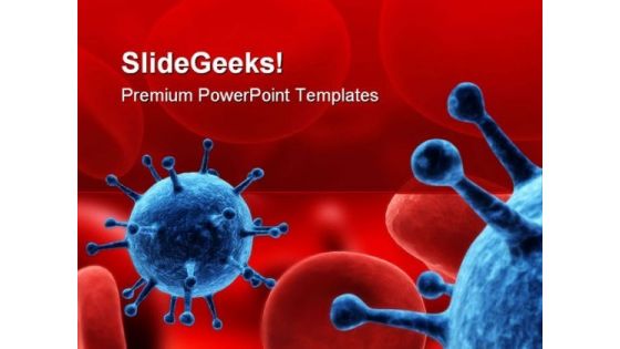 Virus Medical PowerPoint Template 1110