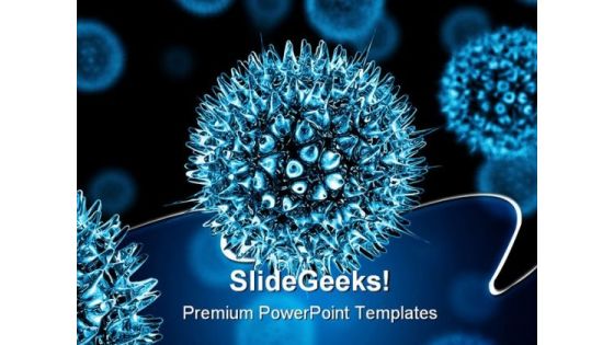 Virus Science PowerPoint Templates And PowerPoint Backgrounds 0211