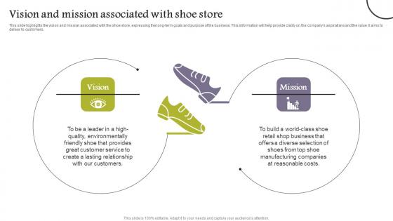 Vision And Mission Associated Company Analysis Of Shoe Store Topics Pdf