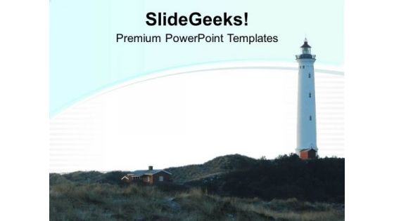 Visit Light House For Fun PowerPoint Templates Ppt Backgrounds For Slides 0513