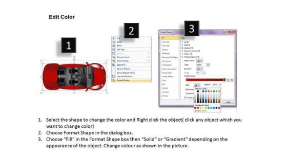 Visitor Red Beetle Car PowerPoint Slides And Ppt Diagram Templates