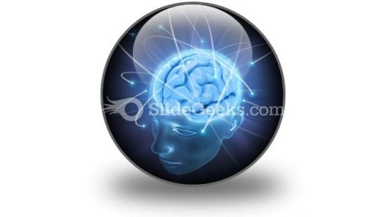 Vivid Brain PowerPoint Icon C Vivid Brain PowerPoint Icon C