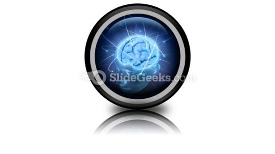 Vivid Brain PowerPoint Icon Cc