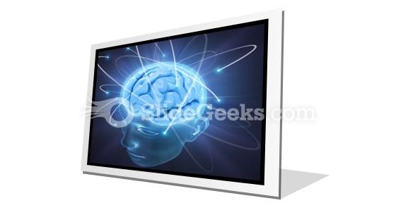 Vivid Brain PowerPoint Icon F