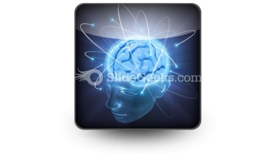 Vivid Brain PowerPoint Icon S