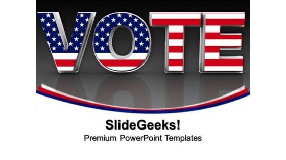 Vote Election Americana PowerPoint Templates And PowerPoint Themes 0912