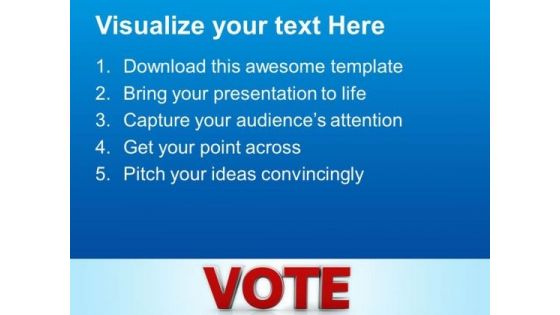 Vote Government Power PowerPoint Templates And PowerPoint Themes 1012