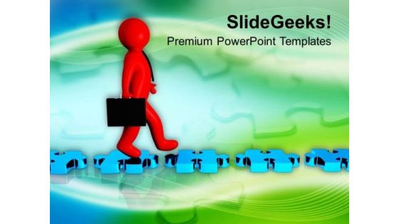 Walk On Tried And Tested Path PowerPoint Templates Ppt Backgrounds For Slides 0713