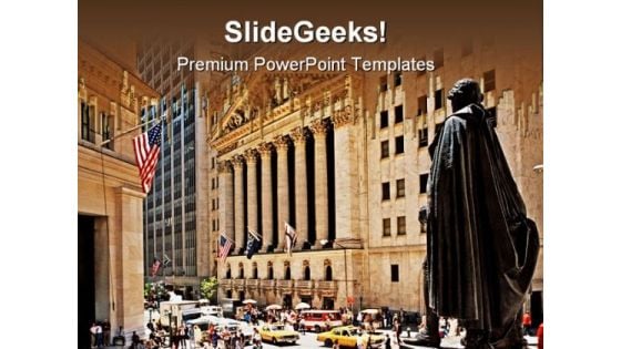 Wall Street Americana PowerPoint Templates And PowerPoint Backgrounds 0811