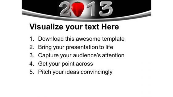 Warm Welcome Of New Year PowerPoint Templates Ppt Backgrounds For Slides 0413