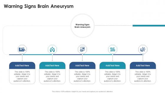 Warning Signs Brain Aneurysm In Powerpoint And Google Slides Cpb