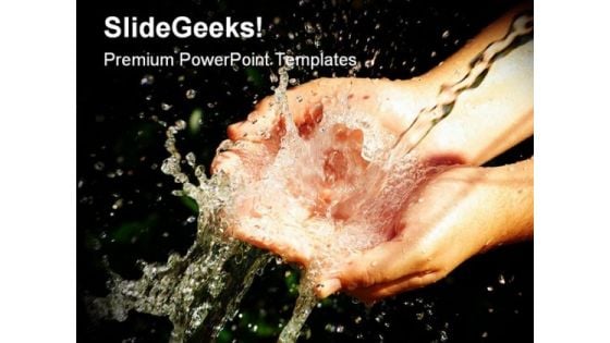Washing Hands People Health PowerPoint Template 1110 Washing Hands People Health PowerPoint Template 1110